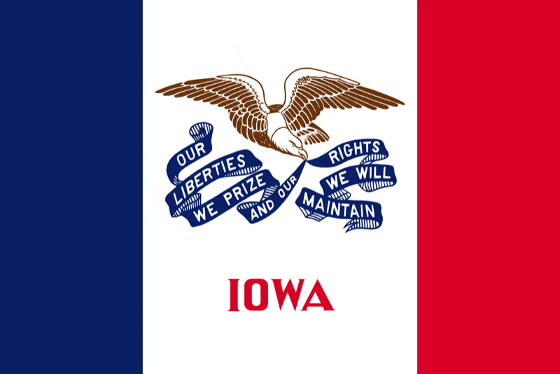 State flag of Iowa