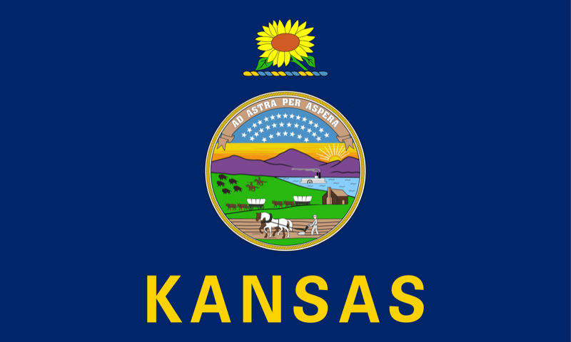 State flag of Kansas